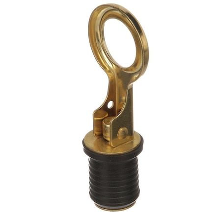 Attwood Attwood Snap-Handle Brass Drain Plug, 1 in. Diameter 7524A7